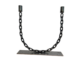 The "U" Handmade Metal x Chain Candelabra