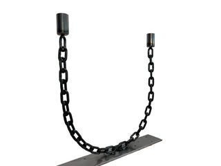 The "U" Handmade Metal x Chain Candelabra