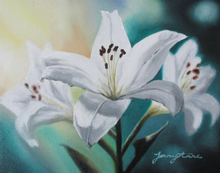 Lilies - Original Artwork by Jenny Anne