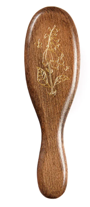 Free Your Hair Luxe Beech Wood  Engraved Hairbrush