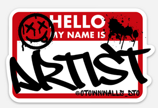 The Coolest O-Town Walls Artist Sticker!