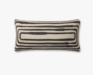 Brigette Romanek x Loloi Graphic Lumbar Pillow