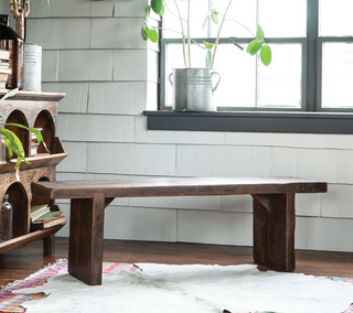 Rustic Timbers Slab Bench