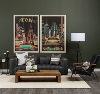 JAZZ LISTENIN'...WHISKEY SIPPIN...NAP LOVIN' BLACK LEATHER SOFA...SO SOFT!