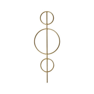 The Circle Trifecta Plant Stick - Holt x Palm -  Introduce golden luxury to your planter's paradise with the Circle Trifecta Plant Stick! It's the perfect choice for those who want to spruce up their space with a designer element, and it'll support even your largest plants like a champ. With this stick, your plants will circle back to you for more! Dimensions: 4.33" x 0.125" x 12.2"