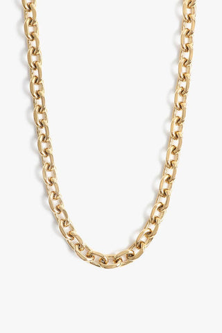 The Mica Oval Link Chain - Gold Plated