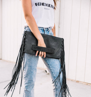 *LIMITED EDITION* The "Lita" Convertible Leather Clutch/Crossbody