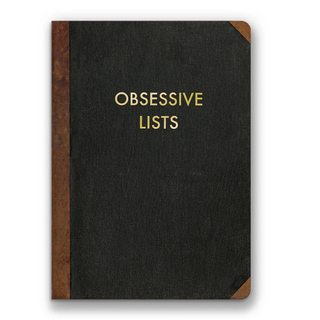 Obsessive Lists Journal - Holt x Palm -  Get obsessed with organization! The Obsessive Lists Journal is your perfect notebook and journal companion. Keep all your thoughts in one place and stay on top of your tasks with ease. Say goodbye to scattered notes and hello to efficiency. Stay on track with this quirky, must-have journal. 120 pages. Gold foil-stamped cover. Interior: ruled. 5 x 7 inches.