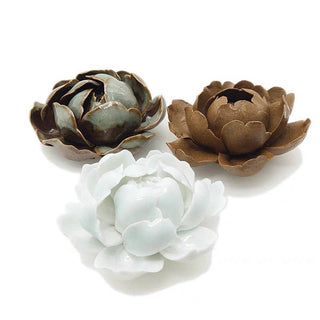 Handmade Brown Lotus Incense Holder