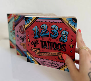 123's of Tattoos - Kids Unique Cool Hardcover Number Book