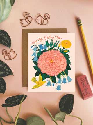 Floral Mother's Day Card, Colorful Greeting Card