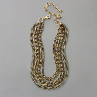 Handcrafted Brass Layered Necklace - Your new go-to piece!