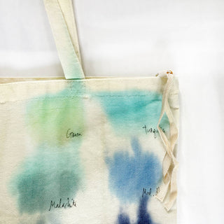 Color Study Hand-painted Zip Tote