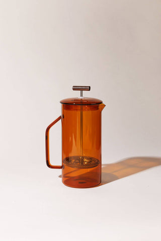 Amber Glass French Coffee Press