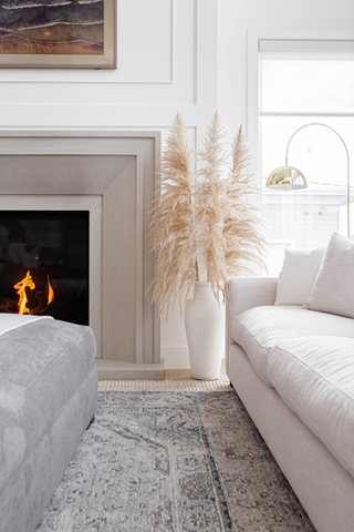 PAMPAS GRASS -UVA  5.5 feet Stalk Natural Nude - 1 Stem - Holt x Palm -  Large pampas in a nude color will change the look of any room for the better! This is why you need thse in your life. Spice up your space and have everyone envious of these tall beauties!
