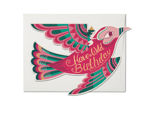 Wild Birthday birthday greeting card - Holt x Palm -  Blank inside. 100lb heavyweight card stock. Die cut, offset printed and foil stamped. 5 x 7 inches. Illustrated by Melissa Castrillon. Printed by Red Cap Cards in Los Angeles, California, USA, on recycled paper.