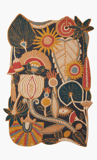 Optimism by JB x Loloi - Holt x Palm -  This rug is such a VIBE!!!! Featuring whimsical tropical motifs that are uniquely Justina Blakeney, the Optimism Collection for Justina Blakeney x Loloi is hand-tufted of 100% wool pile by skilled artisan in India. 8 x 10
