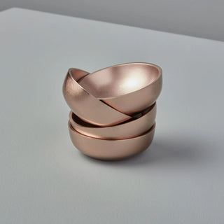 Rose Mini Bowls Set of 4 - Holt x Palm -  Breathe new life into your home while indulging in a sense of luxury. Our rosé collection is versatile and eclectic, making it a perfect pairing for everything from fine dining to chic summer picnics. Pair with our 24k Gold Rim collection for an elevated, eclectic look. Measurements: 2.5" dia x 1". Handcrafted in India. Ethically crafted in small batches. Hand wash with mild soap. Avoid citrus-based detergents or abrasives to preserve unique finish.